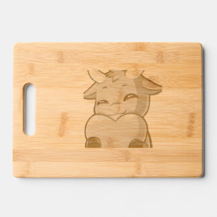 Bullpew Etched Wooden Cutting Board