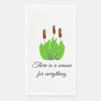 Bullrushes Season for Everything Paper Guest Towels