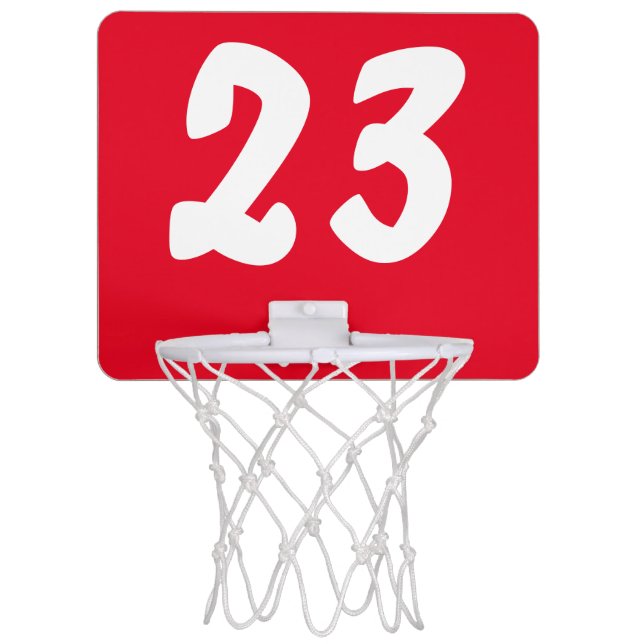 Bulls 23 Jersey Mini Basketball Hoop (Front)