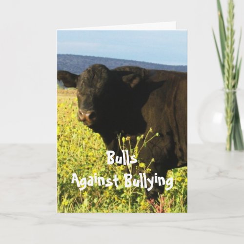 Bulls Against Bullying 2 of 7 Different Card