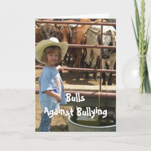 Bulls Against Bullying 7 of 7 Different Card