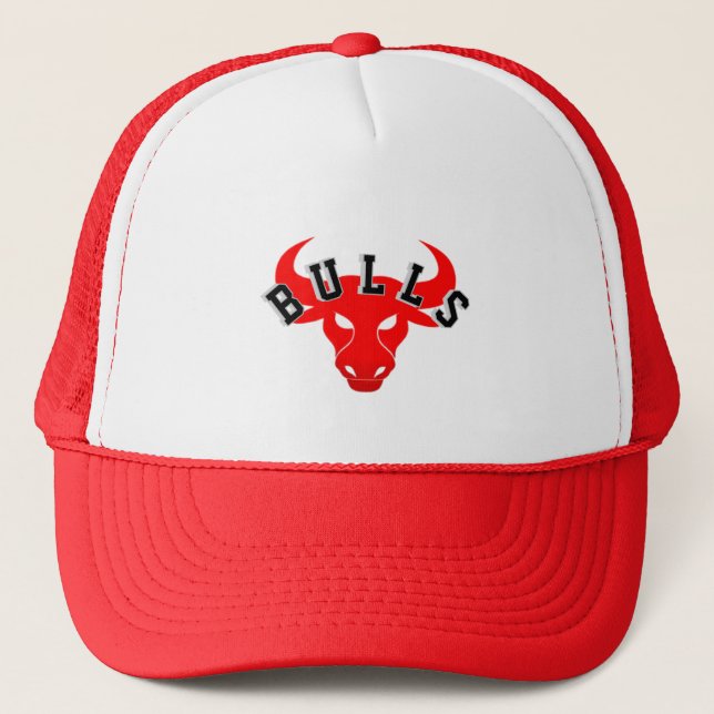 Bulls Basket Trucker Hat (Front)