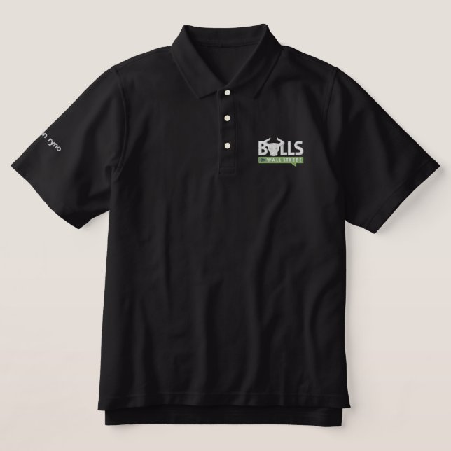 BULLS Black Polo (Design Front)