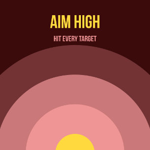 Bulls Eye — 90s Maximalist Poster   Retro Bedroom 