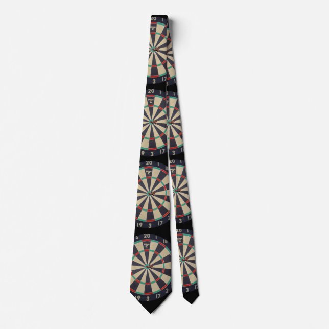 Bulls Eye On A Dartboard, Neck Tie (Front)