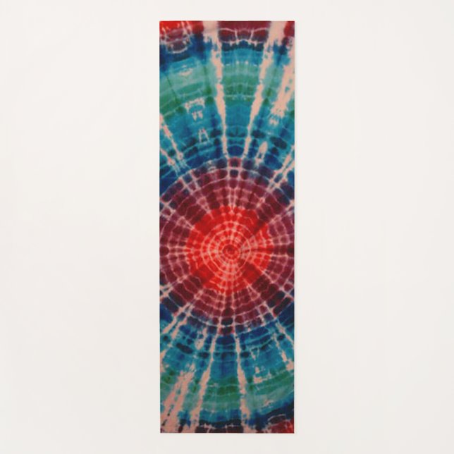 Bulls Eye Tie Dye Yoga Mat (Front)