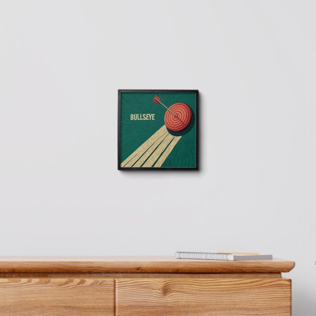 Bullseye Arrow on Target Peel And Stick Photo Tile (Dresser)