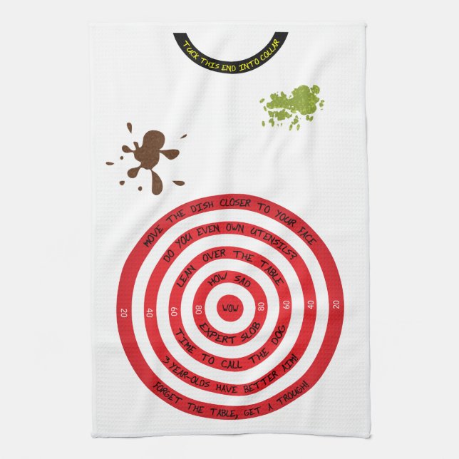 Bullseye Bib Towel (Vertical)