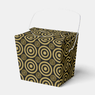 Bullseye-BLACK-GOLD-TAKE OUT FAVOR BOX