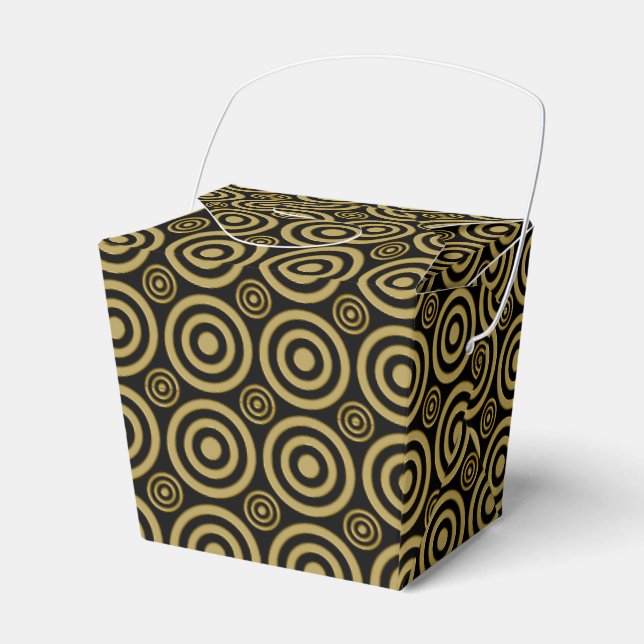 Bullseye-BLACK-GOLD-TAKE OUT FAVOR BOX (Front Side)