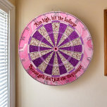 Bullseye Brilliance Dart Board<br><div class="desc">Introducing the Bullseye Brilliance dartboard – the perfect blend of sporty fun and glittering style for any girl's room! This isn’t just another game piece; it's a statement of empowerment. With its radiant pink hues and sparkling purple accents, this dartboard encourages every girl to "Aim high, hit the bullseye, because...</div>