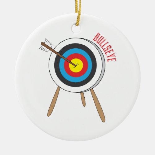 Bullseye Ceramic Ornament