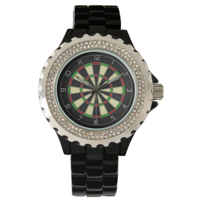 "Bullseye" Classic Darts Dartboard Watch (Front)