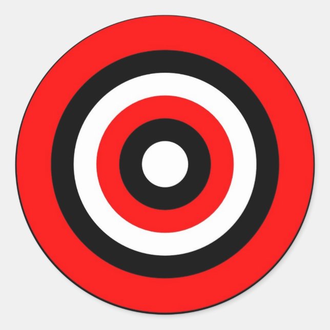 Bullseye Classic Round Sticker (Front)