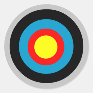 Bullseye Classic Round Sticker
