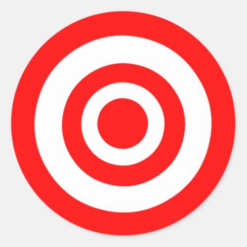 Bullseye Classic Round Sticker