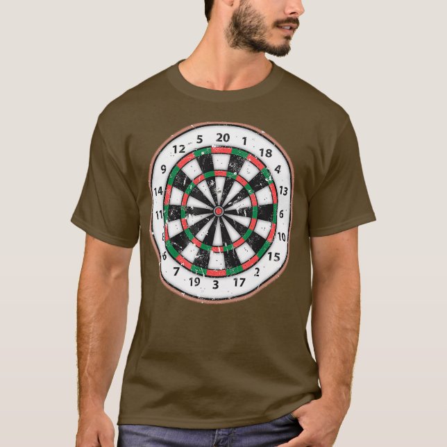 Bullseye Dartboard For A Darts Player Club T-Shirt (Front)