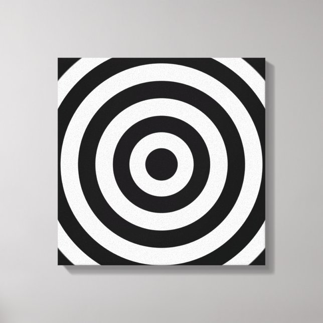 Bullseye Design Canvas Print (Front)