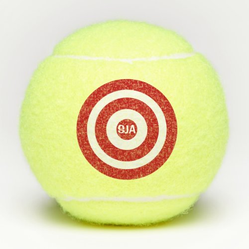 Bullseye Design Tennis Ball
