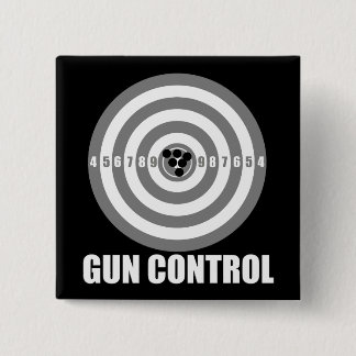 bullseye gun control pinback button