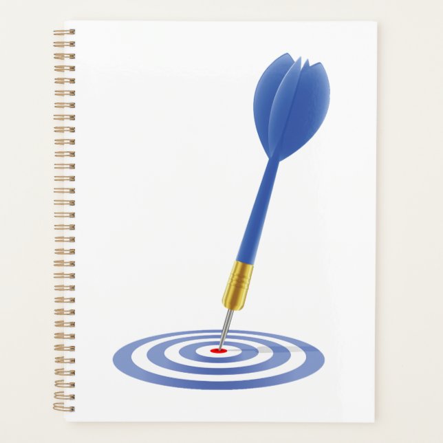 Bullseye Hit Blue Dart on Target Planner (Front)