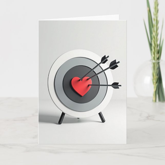 Bullseye Love Arrow Card (Front)