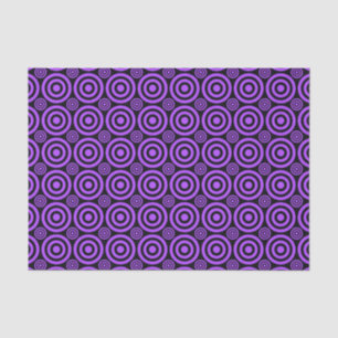 Bullseye-LT PURPLE-BLACK-TISSUE WRAP PAPER
