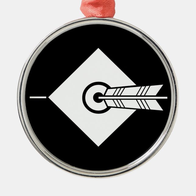 Bullseye Metal Ornament (Front)