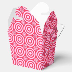 Bullseye-PINK-TAKE OUT FAVOR BOXES