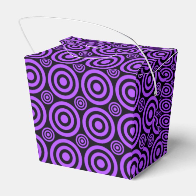 Bullseye-PURPLE-BLACK-TAKE OUT FAVOR BOXES (Back Side)