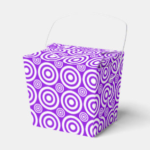 Bullseye-PURPLE-WHITE-TAKE OUT FAVOR BOX