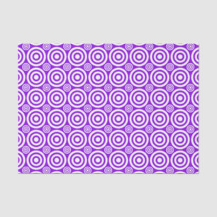 Bullseye-PURPLE-WHITE-TISSUE WRAP PAPER