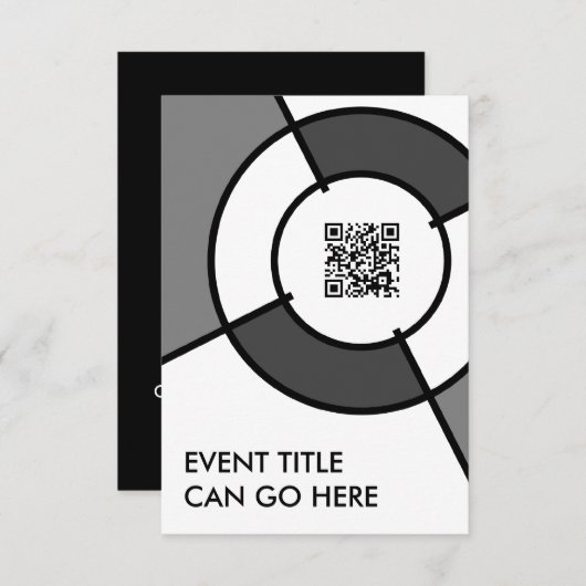 bullseye QR code (Front/Back)