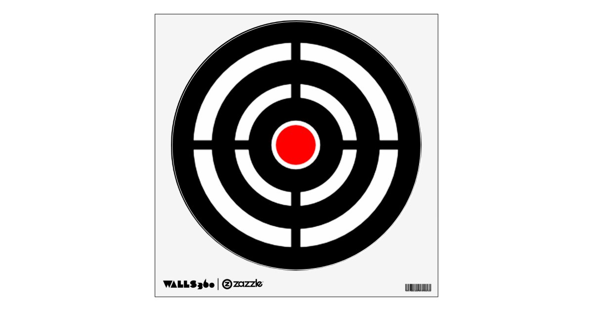 bullseye shooting range target practice wall sticker