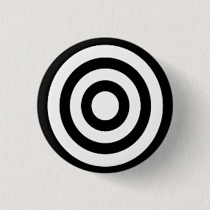 bullseye - stay focused on target pinback button