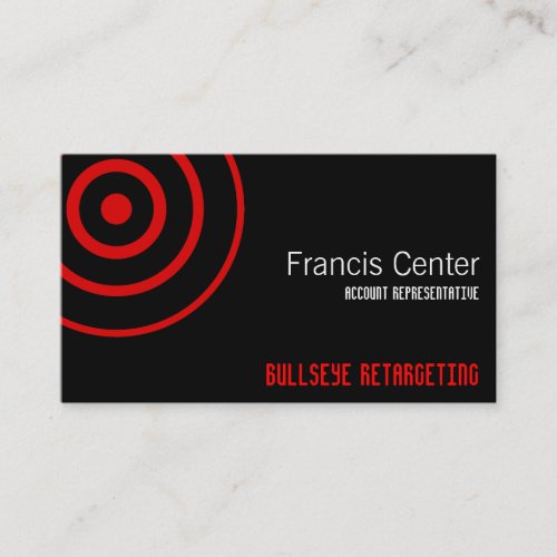 Bullseye Symbol Business Card Templates