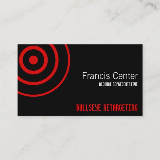 Customizable Bullseye Symbol Business Card Templates