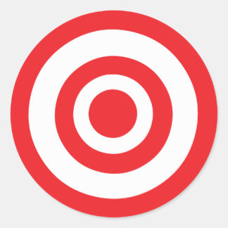Bullseye Target Classic Round Sticker
