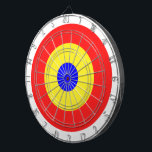 Bullseye Target Dart Board<br><div class="desc">Customizable bullseye target icon in primary colors</div>