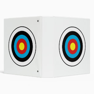 Bullseye Target Design 3 Ring Binder