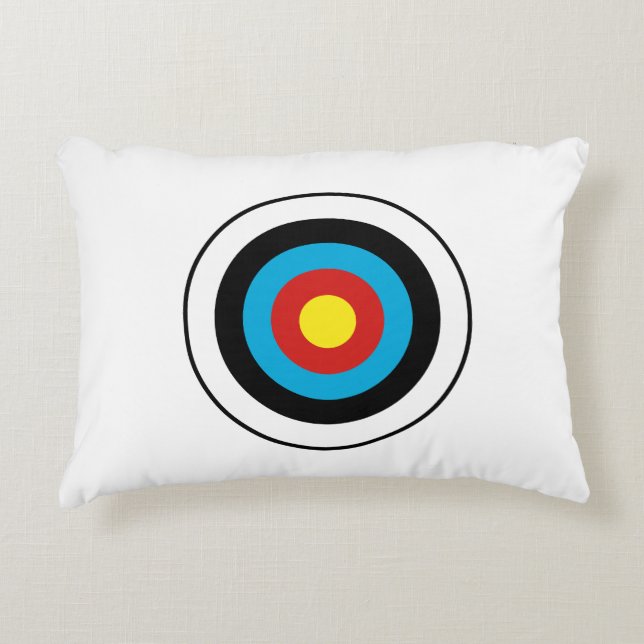Bullseye Target Design Accent Pillow (Front)