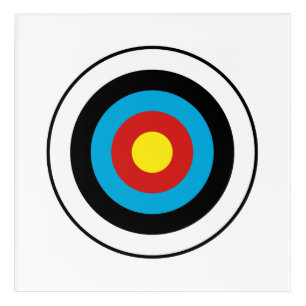 Bullseye Target Design Acrylic Print