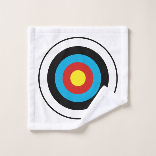 Bullseye Target Design Bath Towel Set