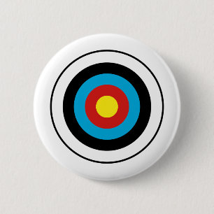 Bullseye Target Design Button