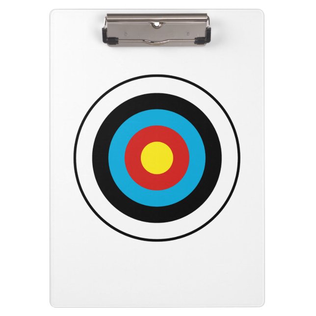 Bullseye Target Design Clipboard (Front)