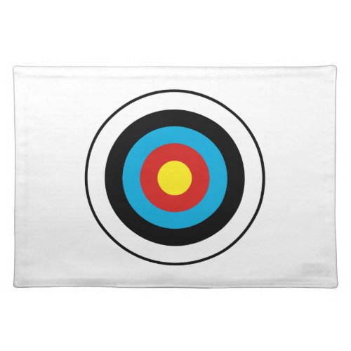 Bullseye Target Design Cloth Placemat