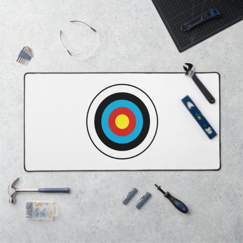 Bullseye Target Design Desk Mat