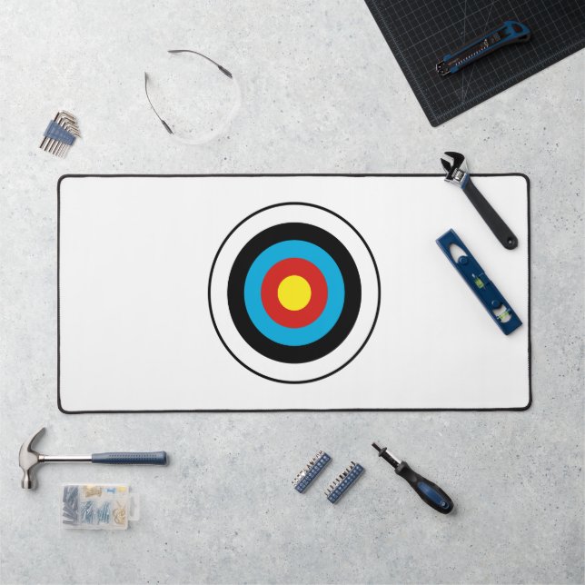 Bullseye Target Design Desk Mat (Workstation)