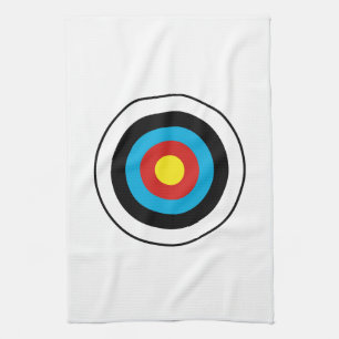 Bullseye Target Design Kitchen Towel