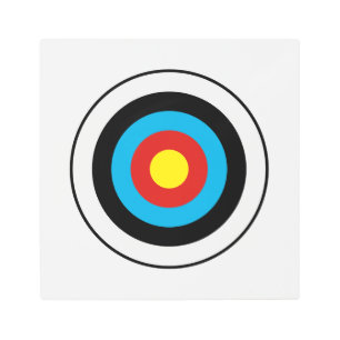 Bullseye Target Design Metal Print